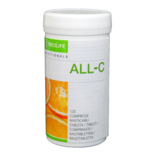 All-C di GNLD integratore alimentare naturale di vitamina C in compresse masticabili con bioflavonoidi degli agrumi