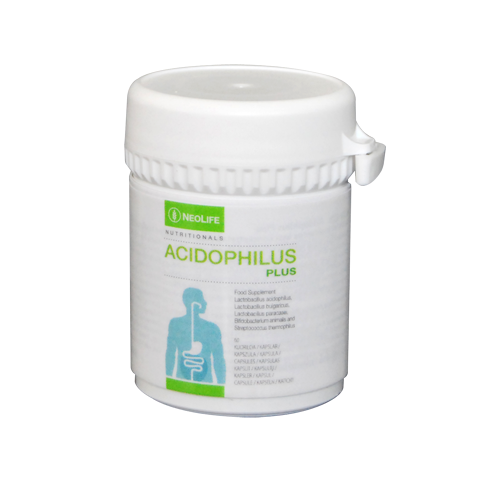 Acidophilus Plus NeoLife GNLD integratore naturale probiotici, miscela di 5 tipi fermenti lattici vivi testati per l’intestino