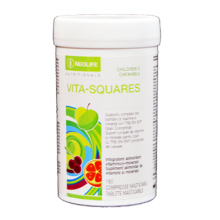 Vita-Squares NeoLife GNLD integratore naturale multivitaminico per bambini vitamine minerali essenziali dolcificato naturalmente