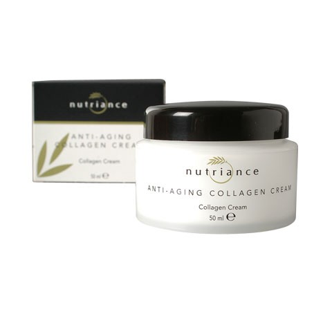 Anti-Aging Collagen Cream di GNLD crema idratante, nutriente al collagene, elastina, Aloe Vera, con squalano e estratti vegetali