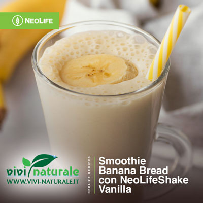 NeoLifeShake vaniglia ricetta con banana e noci