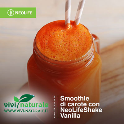 NeoLifeShake vaniglia ricetta con carote
