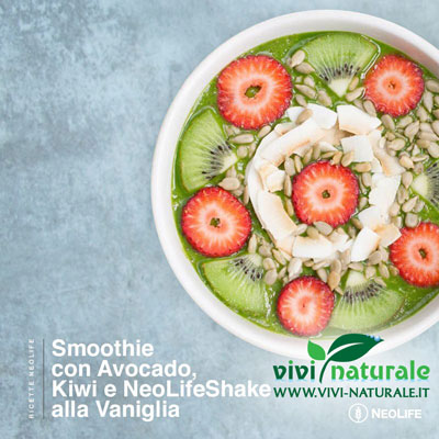 NeoLifeShake ricetta con avocado e kiwi