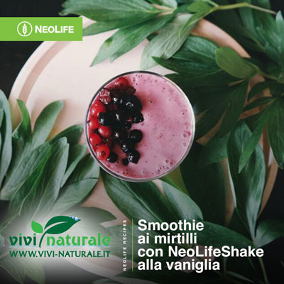 NeoLifeShake ricetta con mirtilli