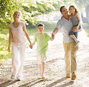 Famiglia a passeggio